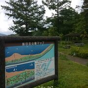 山中湖の南側にある公園