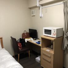 電子レンジや簡易キッチンもあるので短期滞在向きかな？