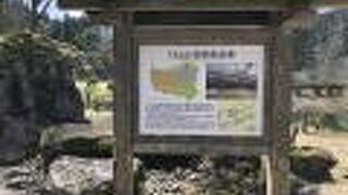 高台にある庭園