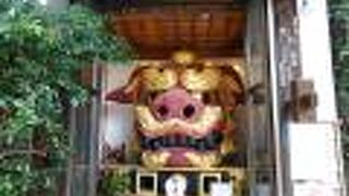 迫力十分の獅子でした