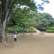 緑豊かなエリアと児童遊園エリアに分かれています
