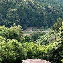 屋上から見える場坊柵