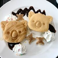 朝食のコアラパンケーキが可愛い♪