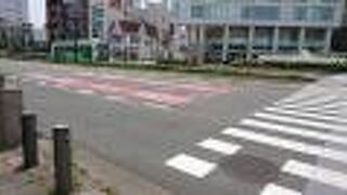 路面電車の走る通り