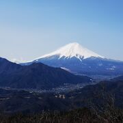 リニアと富士が見える山