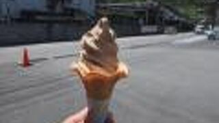 醤油ソフトが美味しい。