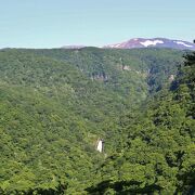 蔵王山中で最も規模が大きい滝