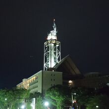 富山市役所の夜景
