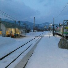 東鹿越駅舎とホーム