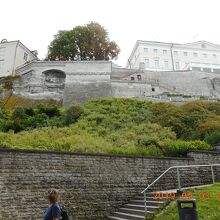 パットクリ展望台とステップを見上げる