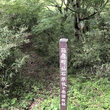 台ヶ岳国有林の表示