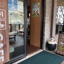 テラス側のお店の入口