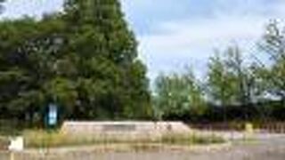 鳥屋野潟南側にある公園、広い