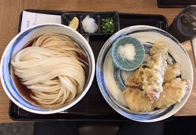 ぶっかけうどん、鳥天