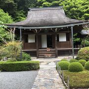 自然に包まれた静かなお寺