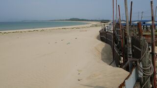 夏は賑わうだろう志賀島海水浴場