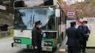 桜の時期は通常のバスが走っていません