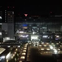 部屋から見た京都駅