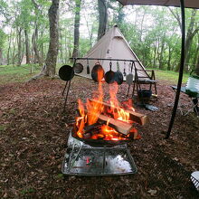 林間フリーサイト　翌日17時まで利用できる