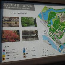 北の丸公園・案内板