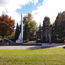 公園に設置されているモニュメント