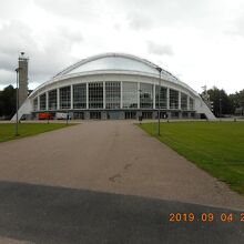 ステージのドームの裏側