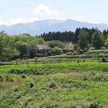 …東北各地から移築された古民家群があるふるさと村へ。