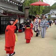 花魁道中は１日に一回だけなので貴重です。