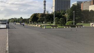 港の景色楽しみながら