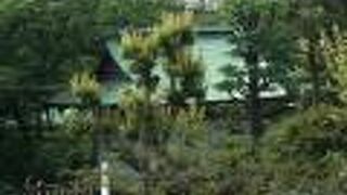 隅田川沿いのこぢんまりとした神社