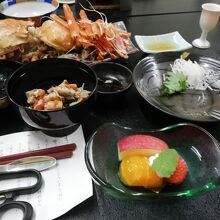 秋津温泉両津やまきホテルのお夕食4