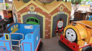 富士急ハイランドの中のトーマスの屋外遊園地
