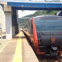 左手が、駅直結の道の駅です