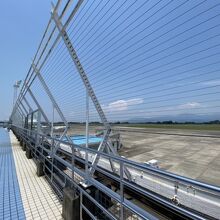鹿児島空港展望デッキからの風景
