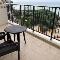 ベランダも広く、オーシャンビュー♪