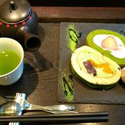 美味しい日本茶と抹茶ケーキ