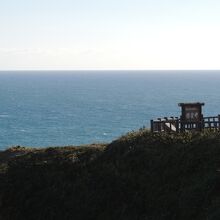 風の館から見た襟裳岬