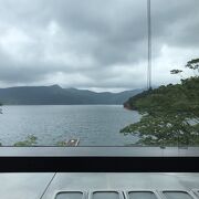 芦ノ湖の景色をみながら