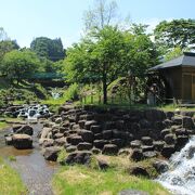 上越新幹線上毛高原駅の下にある、広い遊び場のある道の駅。