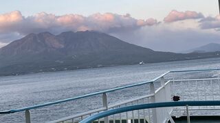 桜島の眺めが素晴らしい