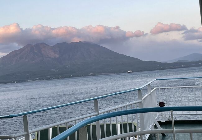 桜島の眺めが素晴らしい