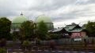 豪華な緑色の屋根