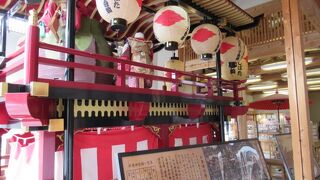 「しばたっ子台輪」を展示していたわぁ