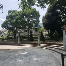 ちょうど良い広さ。お昼時には会社員がランチしています。