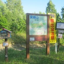 登山口の一例（何ヵ所かあります）