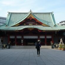 神田神社の本社殿です。とても大きな社殿で、見栄えがします。