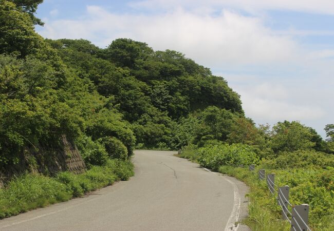 やや走りづらい観光道路