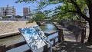 水門川沿いの遊歩道