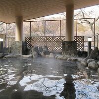 露天風呂から箒川が見えて、気持ち良いです