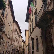 フィレンツェ歴史地区　イタリア国旗